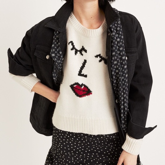 Madewell Sweaters - Madewell making faces pullover sweater
